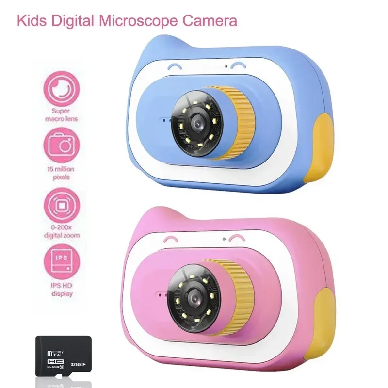 Kids Outdoor Microscope - Fotocamera per microscopio da campeggio per