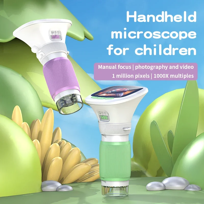 Kids Outdoor Microscope - Microscopio Portatile per Bambini con Messa
