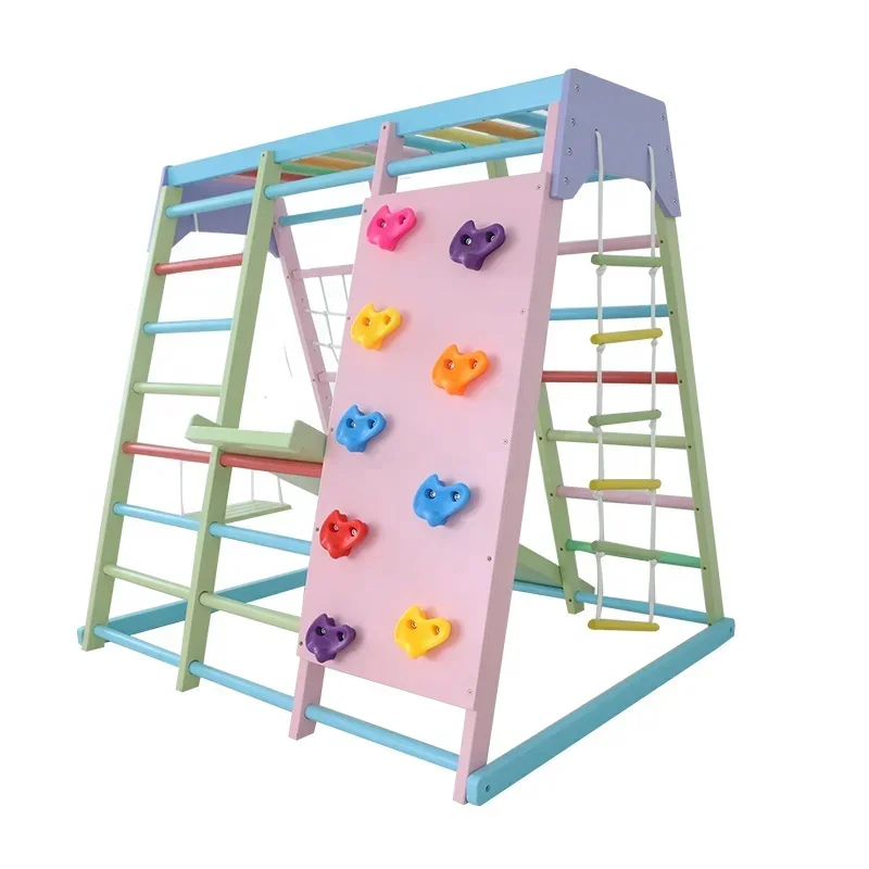 Kids Outdoor Climbing Equipment - Set da arrampicata in legno per