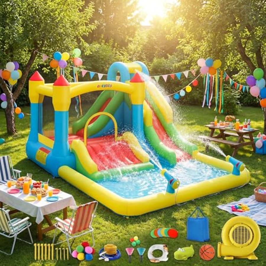 Castello gonfiabile acquatico  - Kids Outdoor House With Slide recensione e prezzo