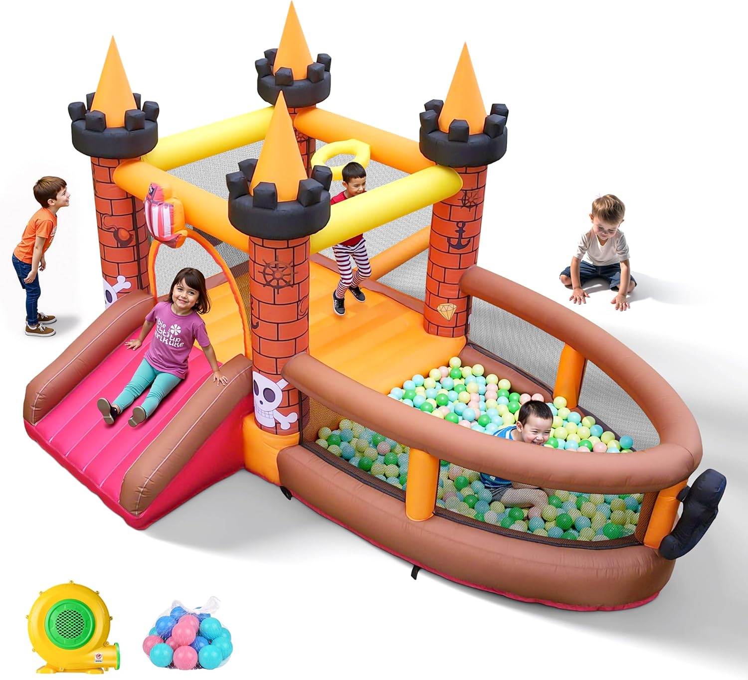 Castello Gonfiabile per Bambin - Kids Outdoor House With Slide recensione e prezzo