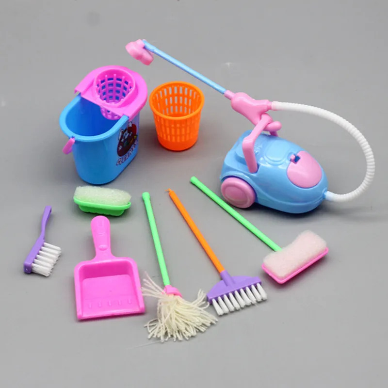 9 pezzi in miniatura casa dell - Kids Outdoor Broom recensione e prezzo