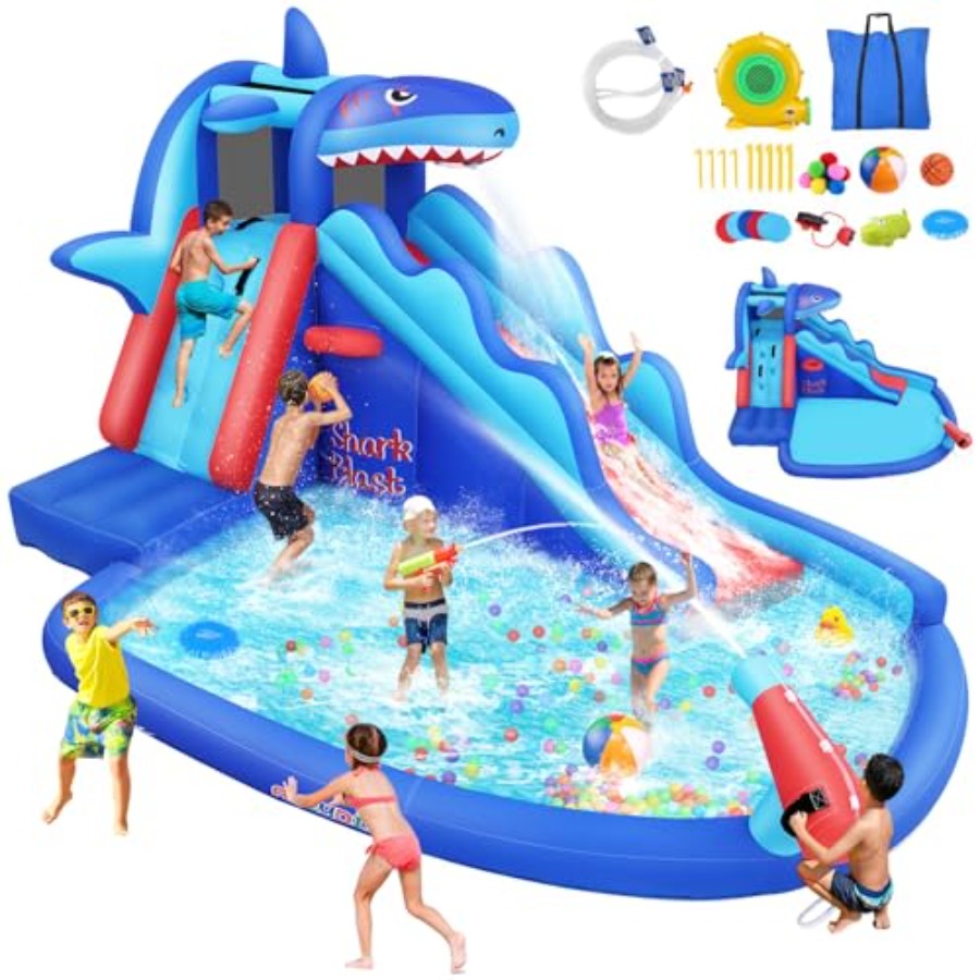 Scivolo acquatico gonfiabile d - Kids Outdoor House With Slide recensione e prezzo