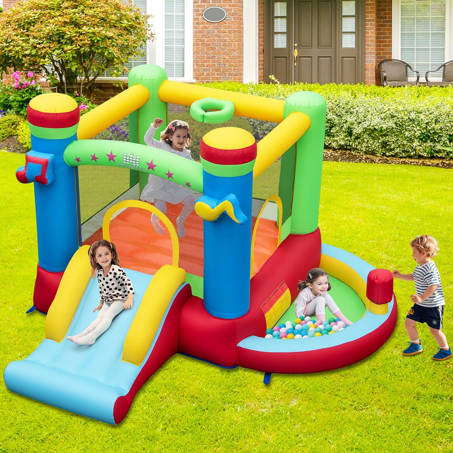 Casa Gonfiabile con Piscina di - Kids Outdoor Jumping recensione e prezzo