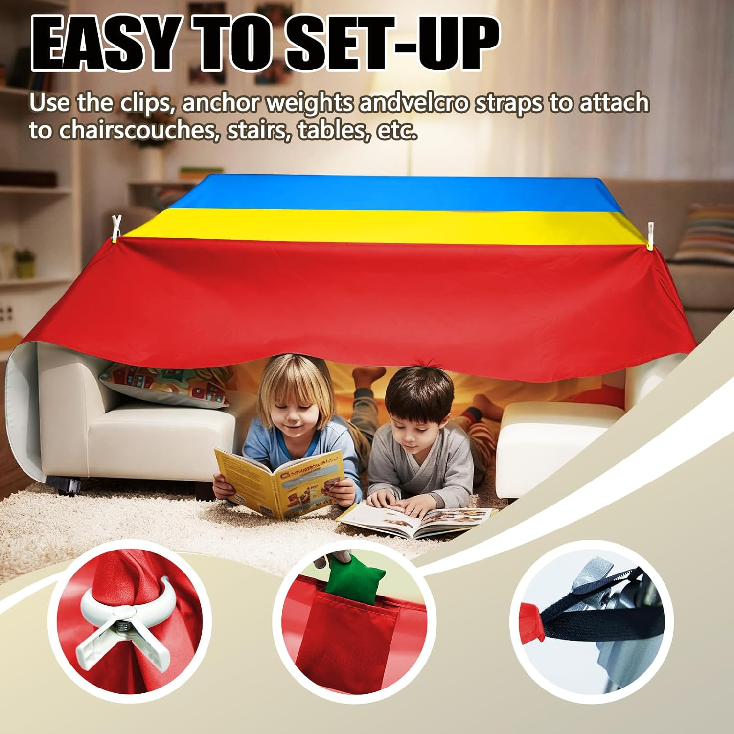 Nuovo Kit Costruzione Fortino  - Kids Outdoor Fort Building Kit recensione e prezzo