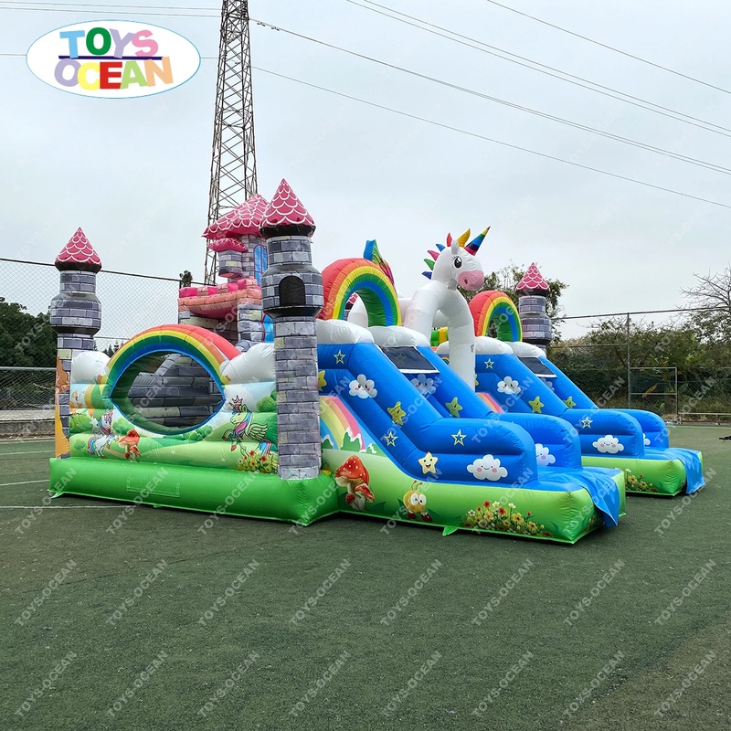 Castello Gonfiabile Personaliz - Kids Outdoor House With Slide recensione e prezzo
