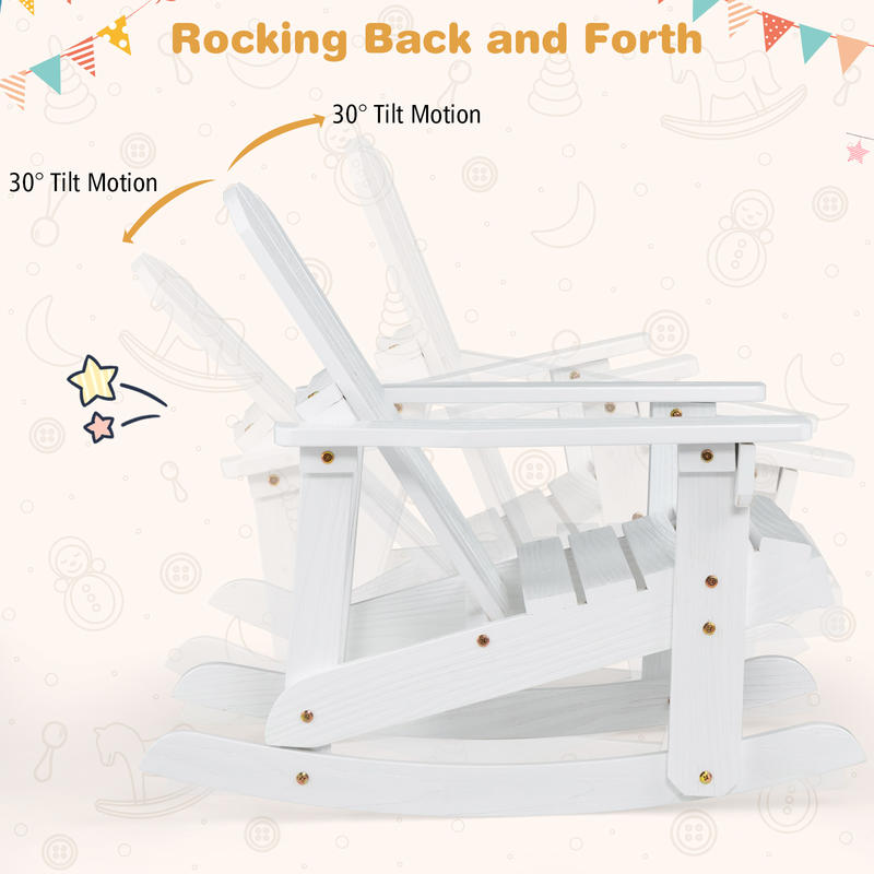 Sedia a dondolo Adirondack in  - Kids Outdoor Adirondack Chair recensione e prezzo