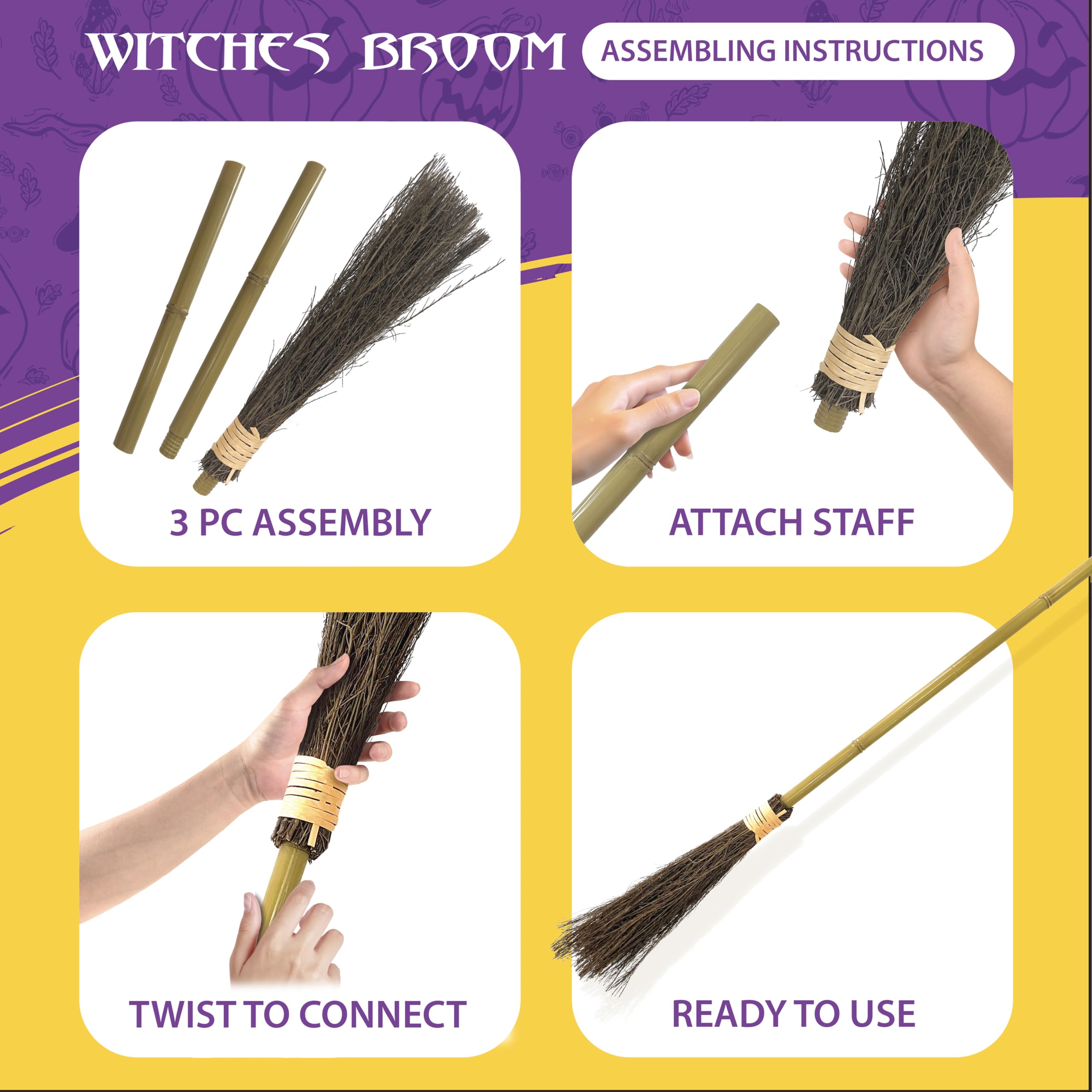 Scopa da strega in bambù da 40 - Kids Outdoor Broom recensione e prezzo